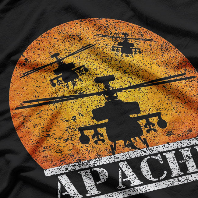 Apache Helicopter AH-64 Attack Pilot T-Shirt