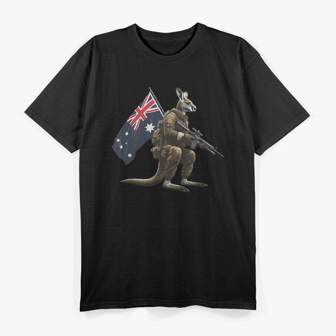 Aussie Flag Digger – Cool Animal Military Graphic T-Shirt
