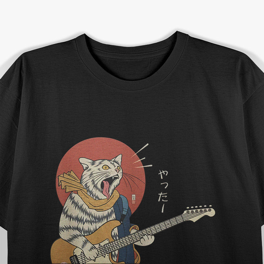 Cat Playing Guitar T-Shirt