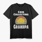 Retro Coin Collector – Funny Grandpa Hobby Design T-Shirt