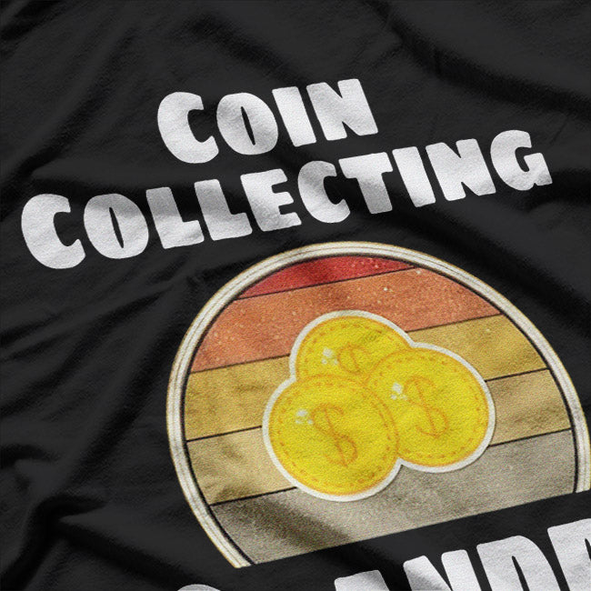 Retro Coin Collector – Funny Grandpa Hobby Design T-Shirt