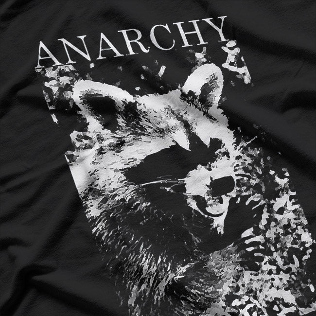 Funny Anarchy Raccoon – Rebel Trash Panda Humor T-Shirt