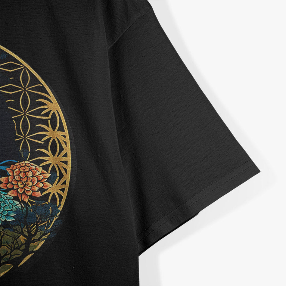 Geometry Flower - Sacred Symmetry & Nature T-Shirt