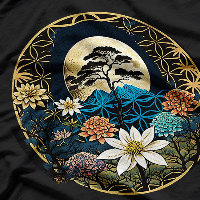 Geometry Flower - Sacred Symmetry & Nature T-Shirt