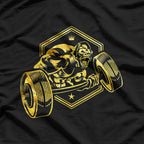 Gorilla Workout Fitness Bodybuilding Gym Beast Gold T-Shirt
