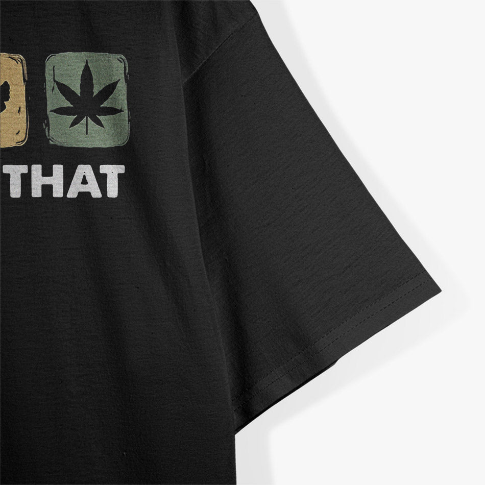 I’d Smoke That – Funny Meat BBQ Smoker Leaf Graphic T-Shirt