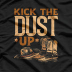Kick the Dust Up – Vintage Cowboy Line Dancing Country Style Love T-Shirt