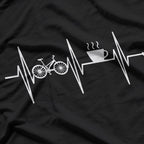 Bicycling and Coffee Lover Cycling Biking T-Shirt