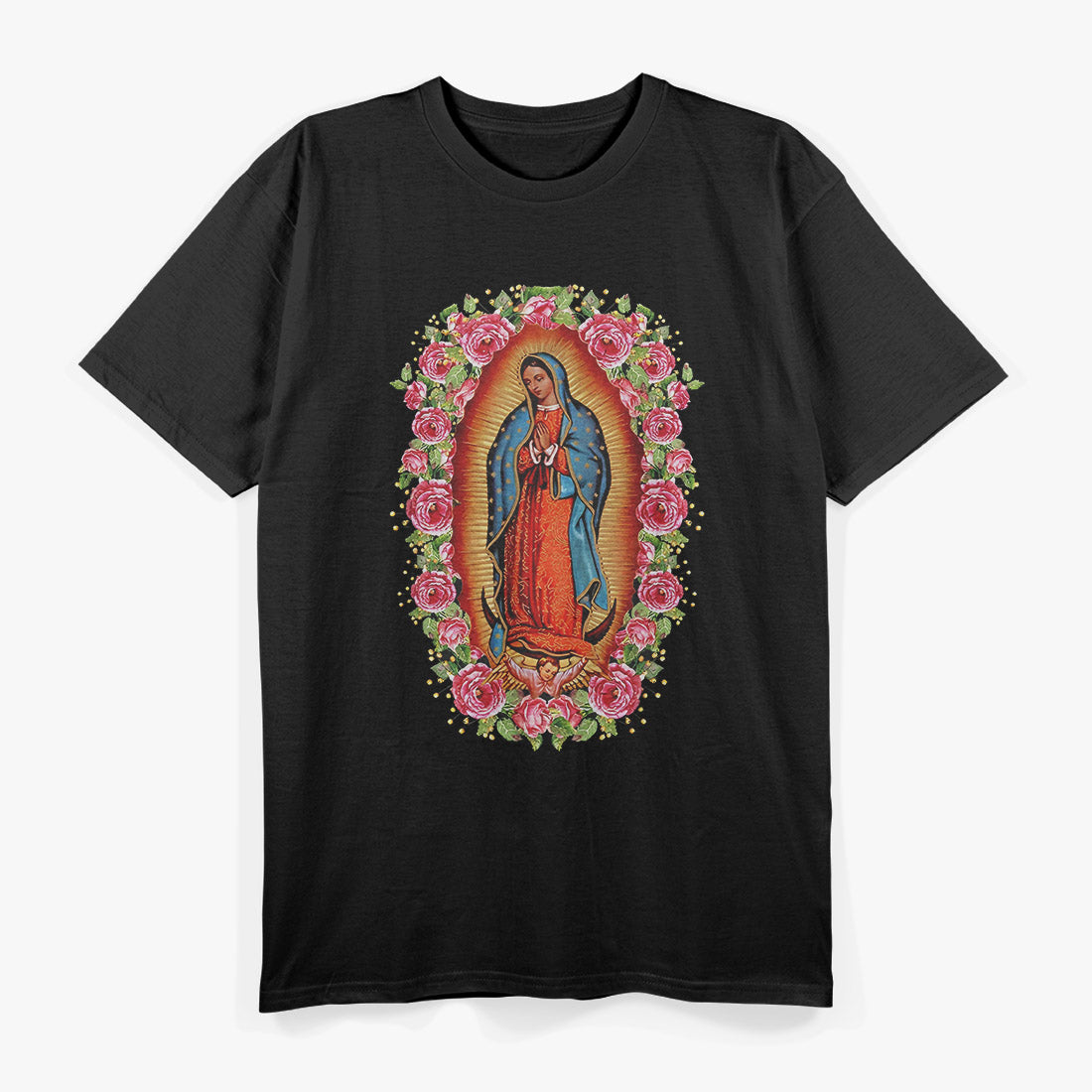 Our Lady of Guadalupe Virgin Mary Religious Spiritual Graphic T-Shirt
