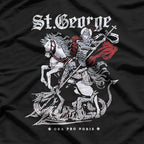 Medieval Knight vs Dragon Wall Art Print T-Shirt