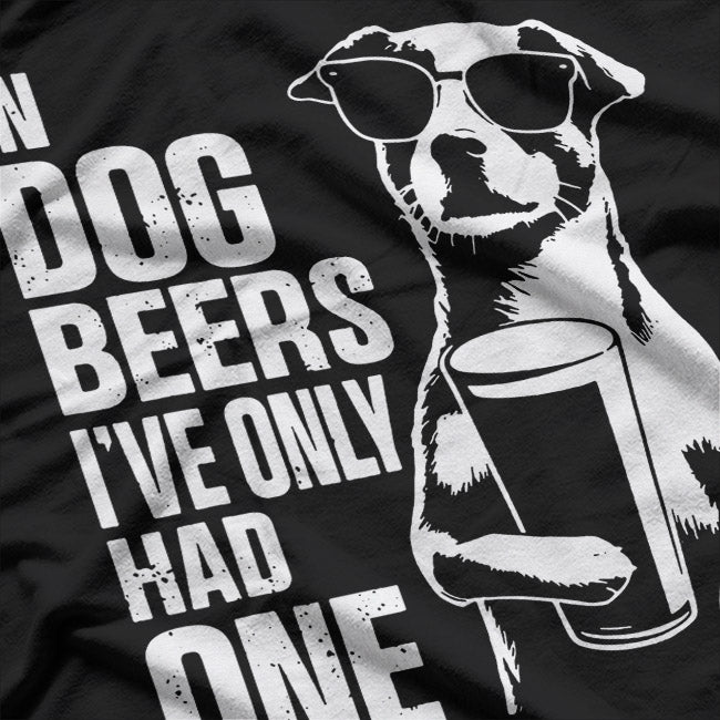 In Dog Beers, I’ve Only Had One – Funny Retro Drinking Bar Pub T-Shirt