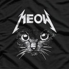 Meowtal – Black Cat Rocker Metalhead T-Shirt