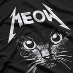 Meowtal – Black Cat Rocker Metalhead T-Shirt