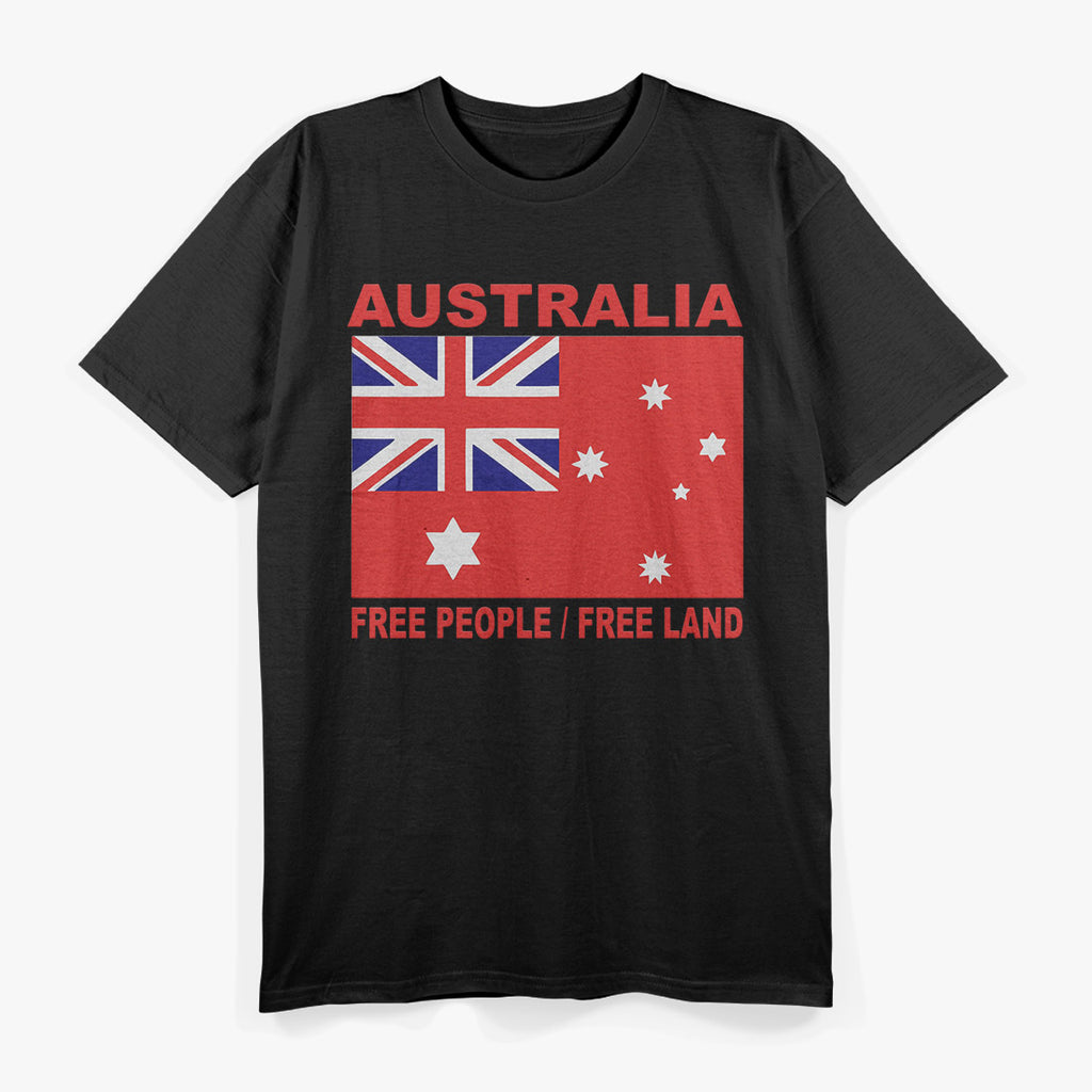 Vintage 1901 Australian Heritage Flag Print T-Shirt