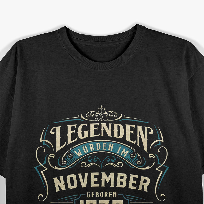 Legenden 1970: November Birthday Legends T-Shirt