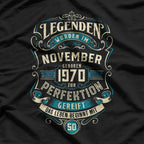 Legenden 1970: November Birthday Legends T-Shirt