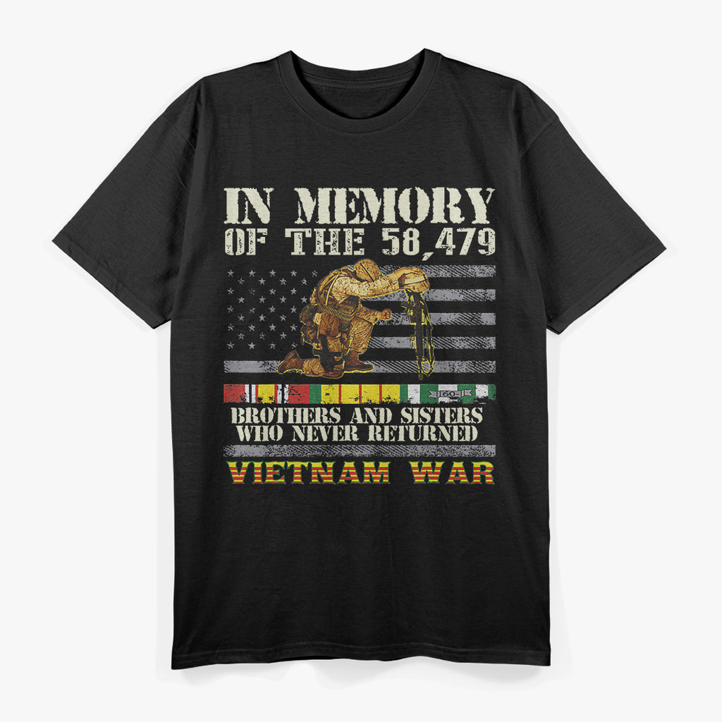 Vietnam War Veterans Memorial Day Honor the 58,479 T-Shirt