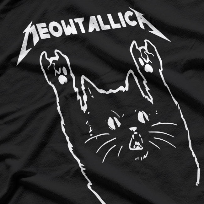 Meowtallica: The Black Cat Album Parody T-Shirt