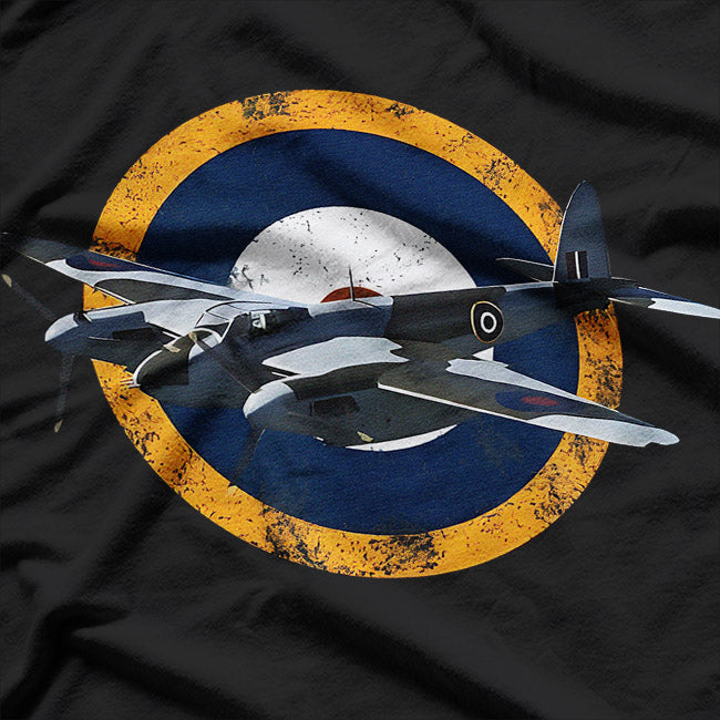 Vintage Aircraft RAF Mosquito WW2 Fighter Bomber Plane T-Shirt