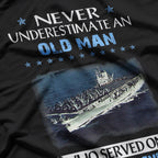 Never Underestimate an Old Man Who Served on USS Midway CVB-41 T-Shirt
