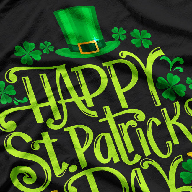 Happy Saint Patrick's Day Irish Lucky Clover Party T-Shirt