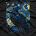 Raven Starry Night Style – Van Gogh Crow Lover Aesthetic T-Shirt