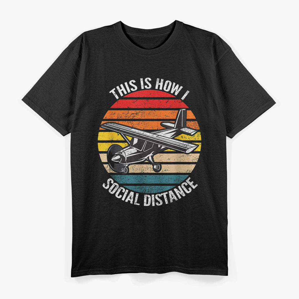 Retro Vintage Airplane – Aviation Pilot Flight Enthusiast T-Shirt
