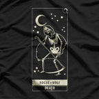 Rogue Wolf Death Retro Dark Symbol Gothic Aesthetic T-Shirt