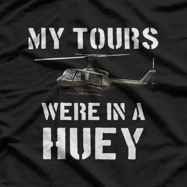 My Tours Were in a Huey: Vietnam Veteran Pride T-Shirt