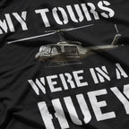 My Tours Were in a Huey: Vietnam Veteran Pride T-Shirt