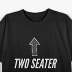 Two Seater with a Big Shifter – Car Enthusiast T-Shirt