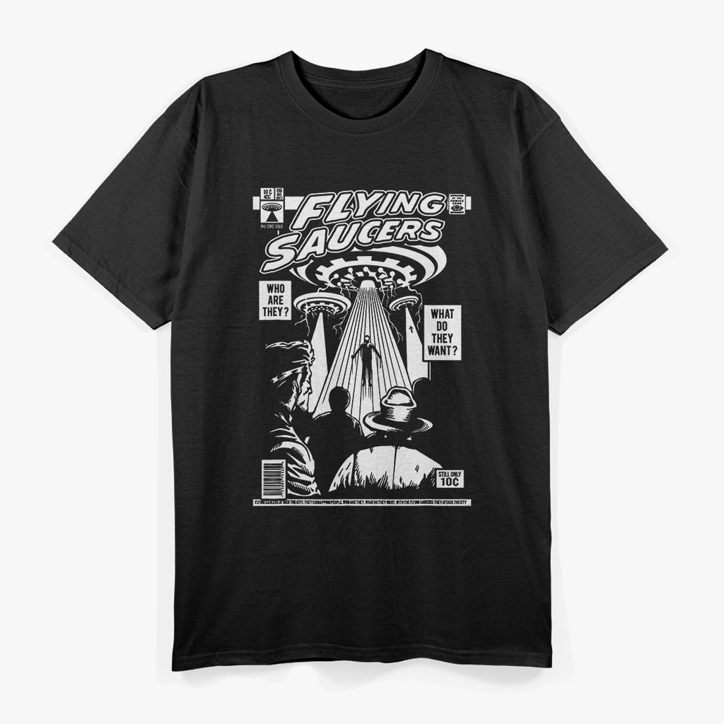 Alien UFO Flying Saucer Cosmic Mystery T-Shirt