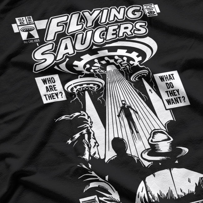 Alien UFO Flying Saucer Cosmic Mystery T-Shirt