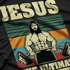 Jesus The Ultimate Deadlifter Funny Fitness T-Shirt