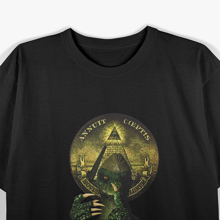 Reptilians & Illuminati: Conspiracy Theorist Truth Seeker T-Shirt