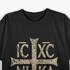 Cross Christogram IC XC NI KA Christian Symbol T-Shirt