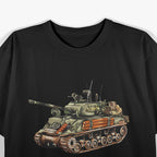 World War II American Tank M4 Sherman War Memorabilia T-Shirt