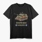 World War II American Tank M4 Sherman War Memorabilia T-Shirt