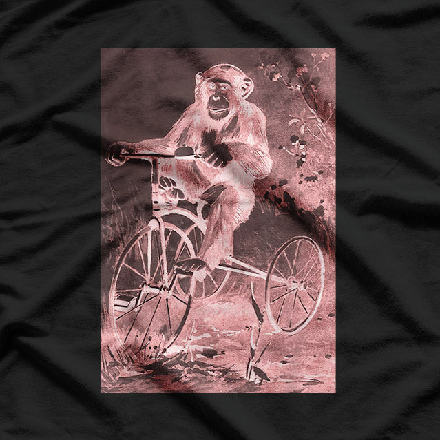 Monkey Riding Tricycle: Fun and Mischief T-Shirt