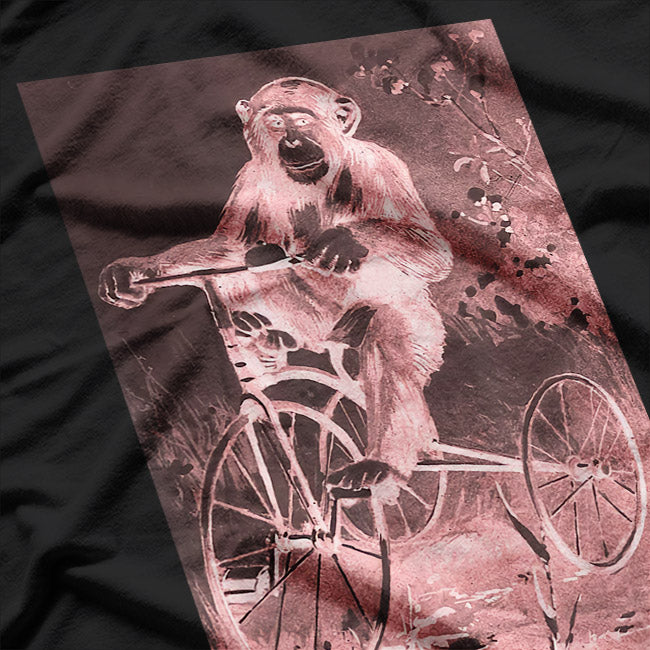 Monkey Riding Tricycle: Fun and Mischief T-Shirt