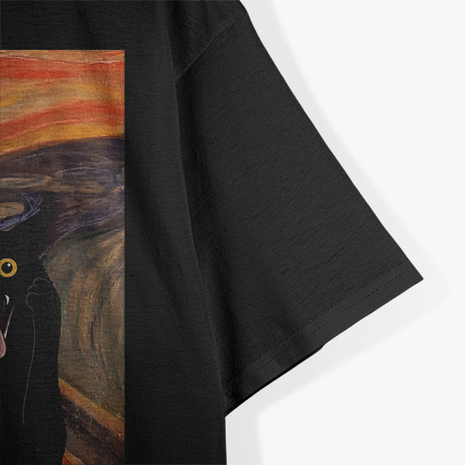 The Scream Parody – Munch Cats & Mice Funny Art Design T-Shirt