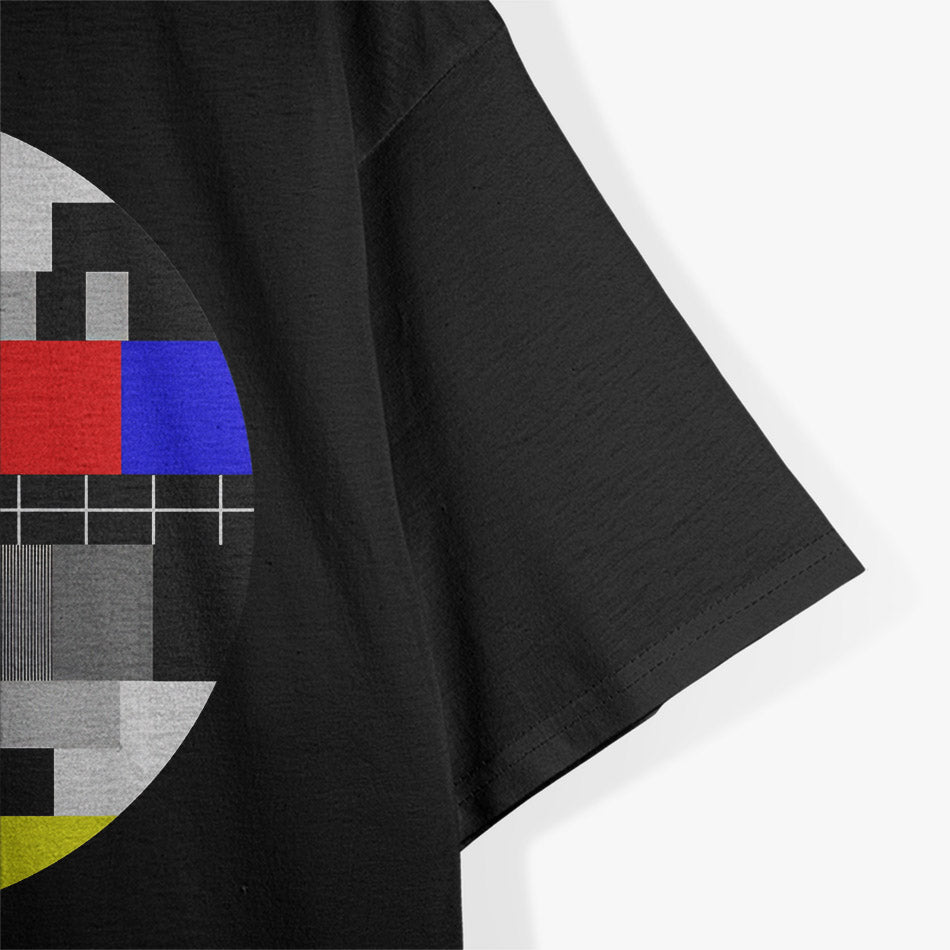 Retro 90s TV Test Pattern Color Bars Vintage T-Shirt