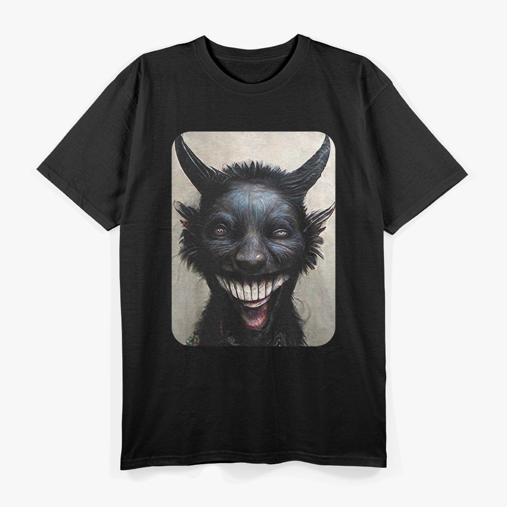 Laughing Satan Dark Art Occult Aesthetic T-Shirt