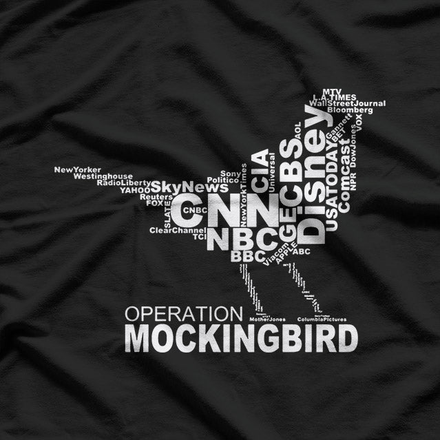Operation Mockingbird CIA Government Conspiracy Theory T-Shirt