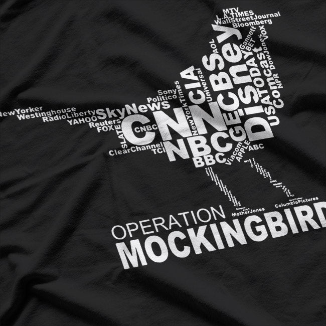 Operation Mockingbird CIA Government Conspiracy Theory T-Shirt