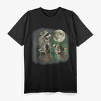 Three Raccoon Moons – Funny Trash Panda Cosmic Space Animal T-Shirt