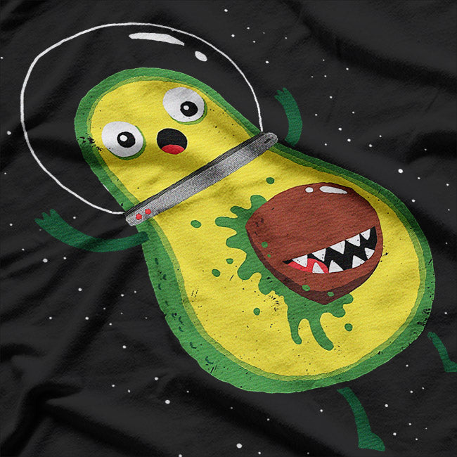 Funny Alien Avocado Food Lovers Graphic T-Shirt