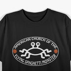 Church of the Flying Spaghetti Monster Funny Atheist Satire T-Shirt