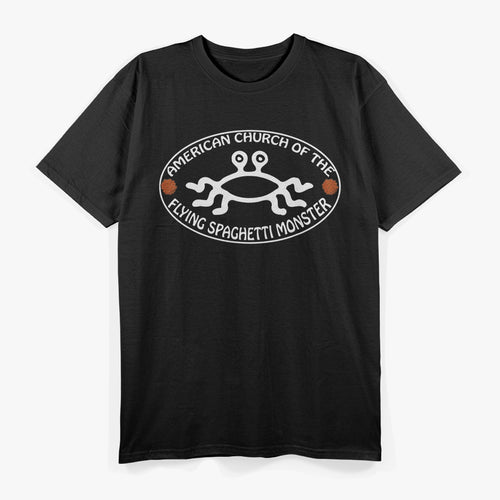 Church of the Flying Spaghetti Monster Funny Atheist Satire T-Shirt