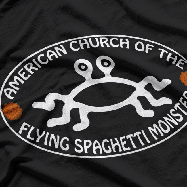 Church of the Flying Spaghetti Monster Funny Atheist Satire T-Shirt